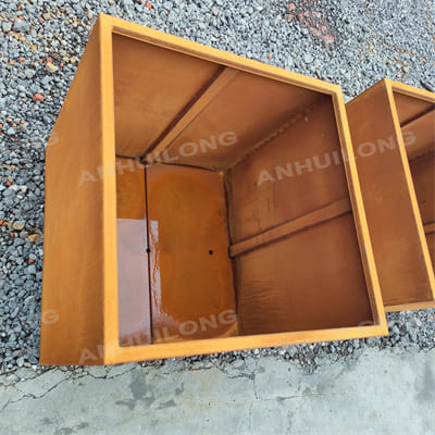 AHL outdoor special corten steel planter
