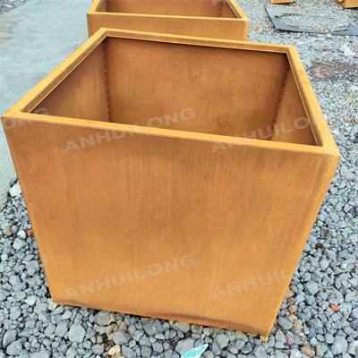 AHL outdoor special corten steel planter