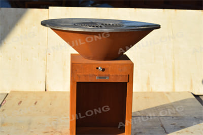 Easy Assemble Corten Grill BBQ