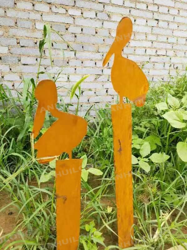 vintage style Corten steel Wall Art For Outdoor Furniture Wholesale