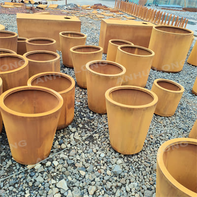 The best material to corten steel planter