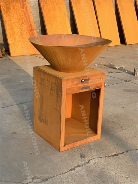 User-Friendly corten steel bbq grill for Outdoor Entertainment