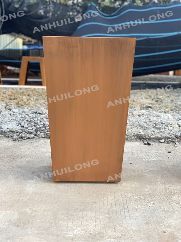 Industrial Landscape large corten steel planter for commercial&residential use