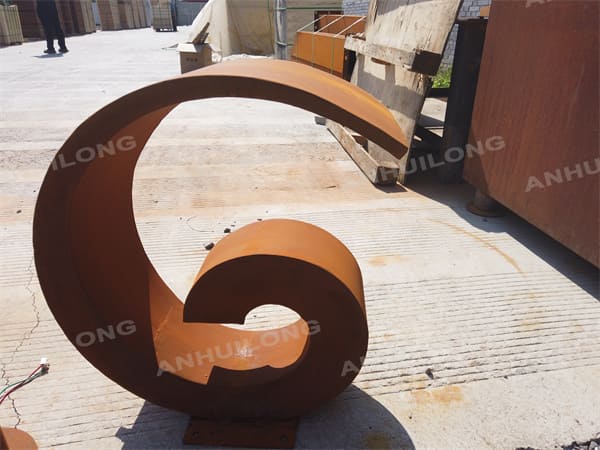 industrial landscape corten water designed feature