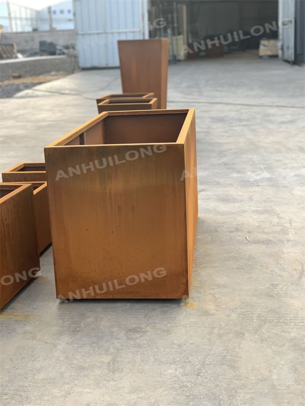 No maintenance rectangular flowerpot For Municipal Projects