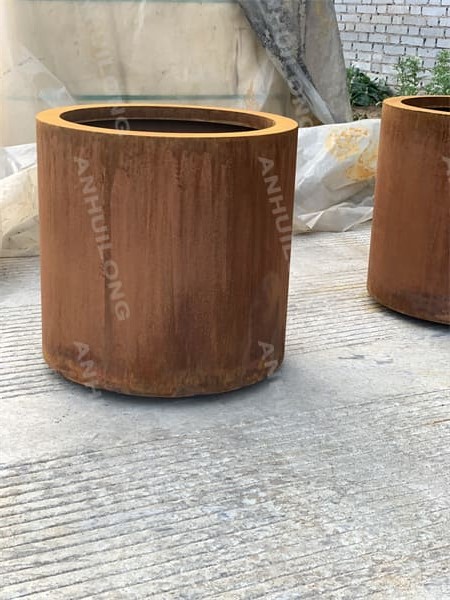 Metallic series rouded flowerpot For Gardening Articles