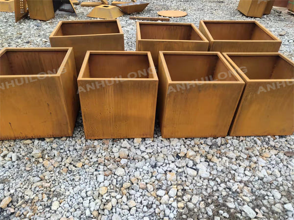 outdoor furniture garden art corten planter pot