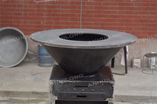 outdoor living cooking stove corten steel