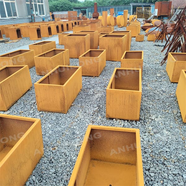 Pre Rusty Low-Maintenance Corten Steel Planter Pot