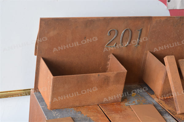 Corten Steel Metallic Style Flower Pot For Garden