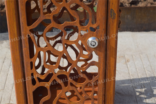 Industrial Landscape Corten Steel Garden Lights For Personal