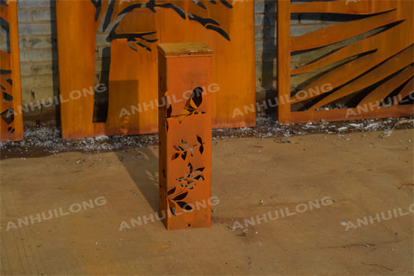 Decor Landscaping Corten Steel Garden Lights For Sale