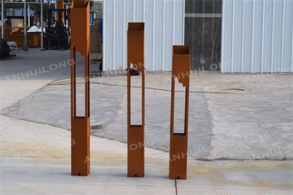 Decor Landscaping Corten Steel Garden Lights For Sale