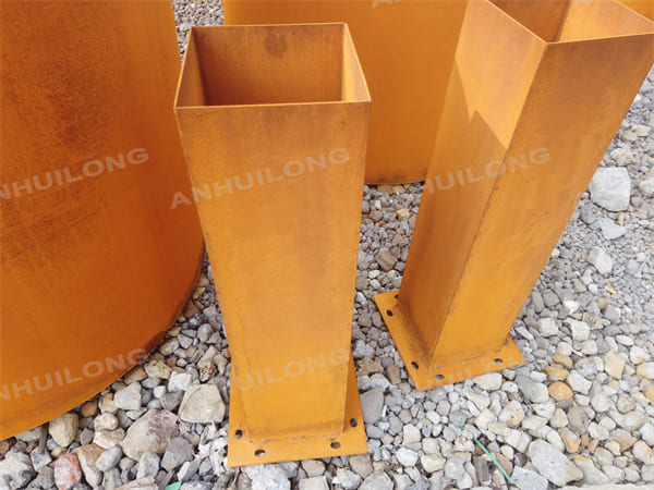 Versatile Style Rustic Color Corten Steel Planter Pot