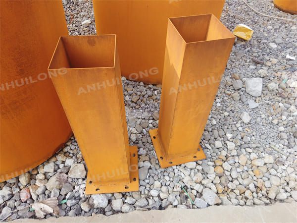 Versatile Style Rustic Color Corten Steel Planter Pot
