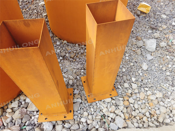 Versatile Style Rustic Color Corten Steel Planter Pot