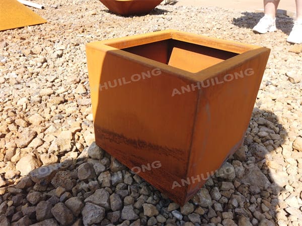 Modern Fashion Large Corten Steel Planter Pot