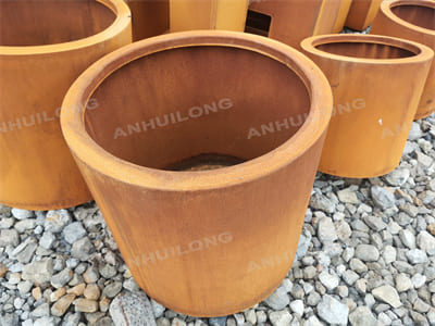 AHL Our excellent Corten steel flower POTS