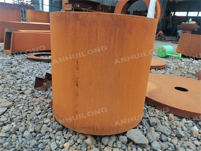 Fashionable  corten steel trough planter
