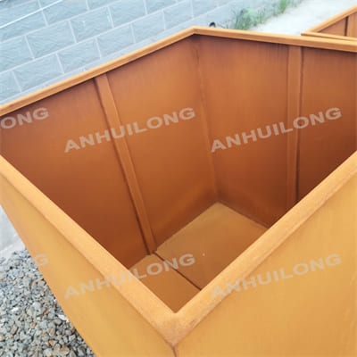 High hardness wear resistant corten steel planter