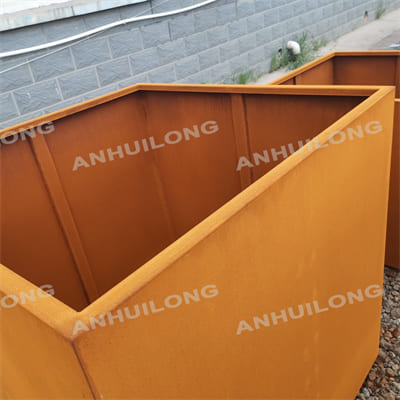 High hardness wear resistant corten steel planter