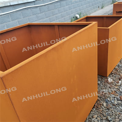 High hardness wear resistant corten steel planter