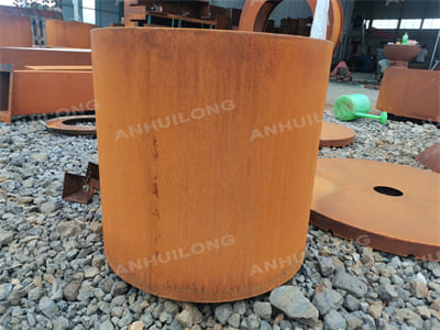 Unique durable corten steel made planter