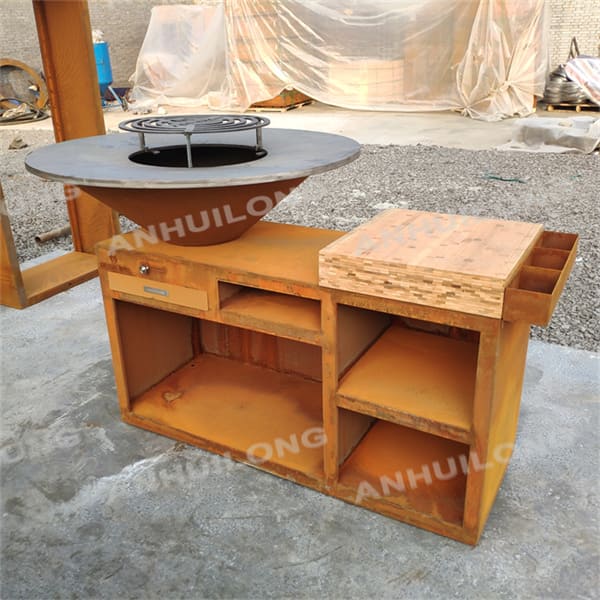 Good price Outdoor Corten Barbecue leading technology manufacturing Wholesale
