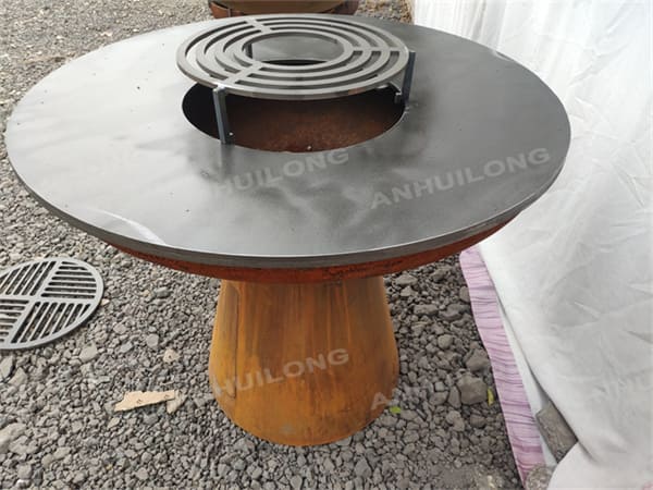 European Style Corten Grill BBQ For Outdoor Cooking Manufacture