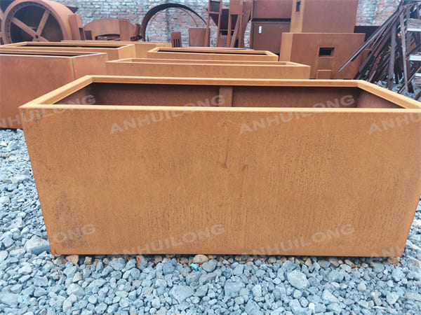 Environmentally friendly corten steel planters For Garden Design