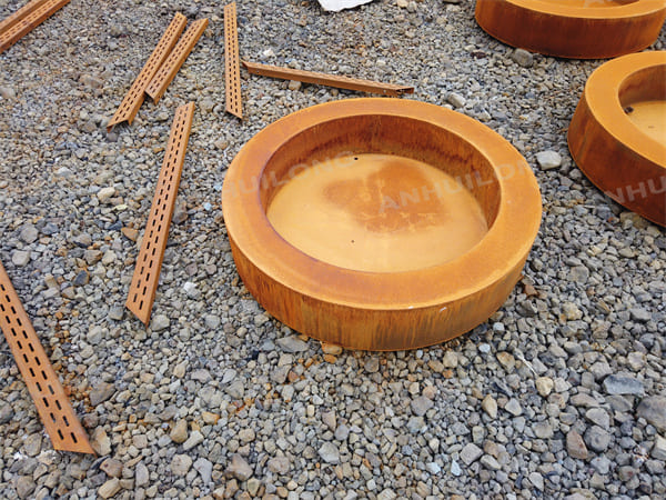 weather-resistant wood burning fire pit table