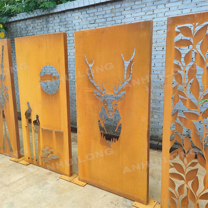 corten steel privacy screens