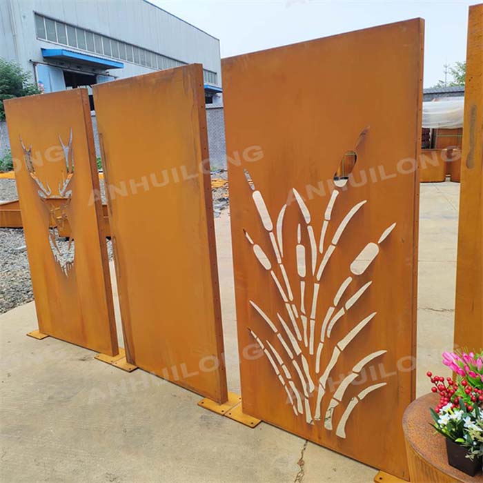 corten steel design wall art design