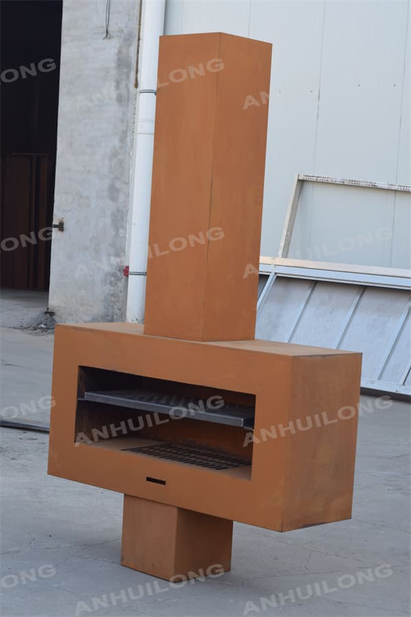 valiage patio corten steel stove for warming