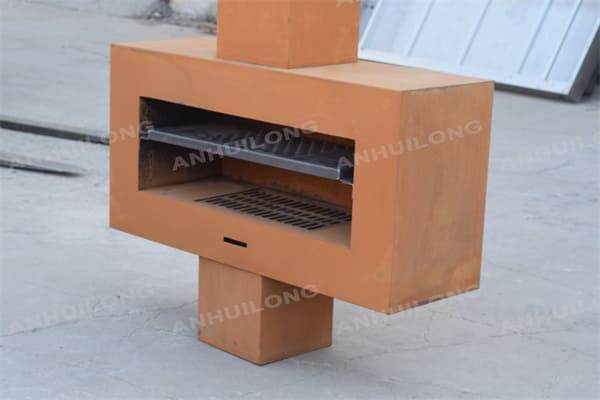 valiage patio corten steel stove for warming