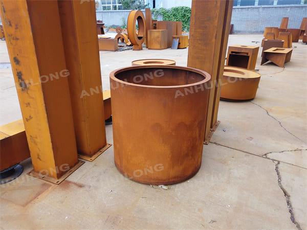 Residential and Commercial Corten Steel Planter Pot