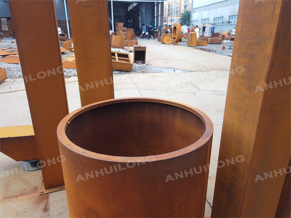 Decorative Corten Steel Planter Pot With Many Style