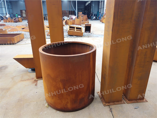 Decorative Corten Steel Planter Pot With Many Style