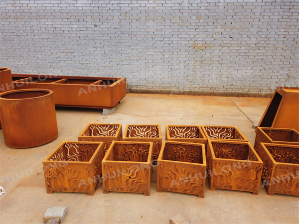 Preferred Decorative Corten A Steel Planter Pot