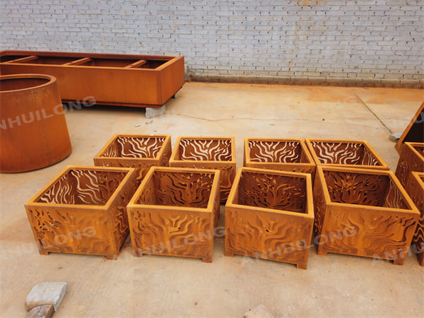 Preferred Decorative Corten A Steel Planter Pot