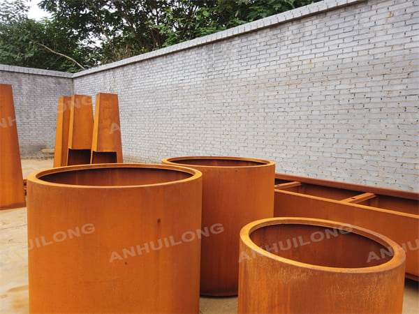 Corten Steel Planter Pot In Various Style