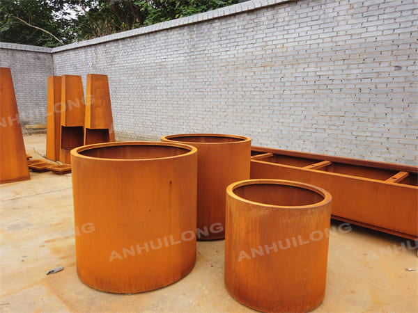 Corten Steel Planter Pot In Various Style