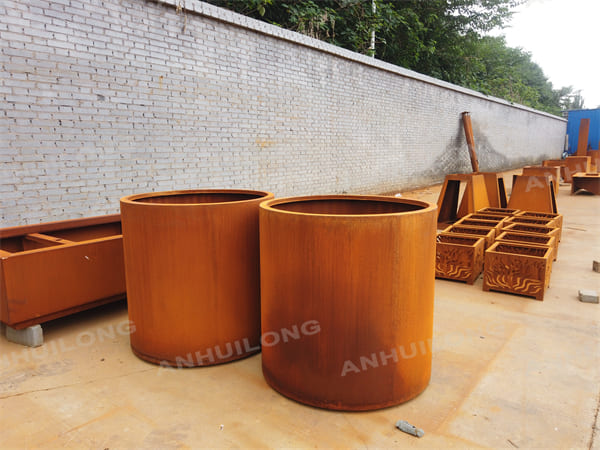 Corten Steel Planter Pot In Various Style