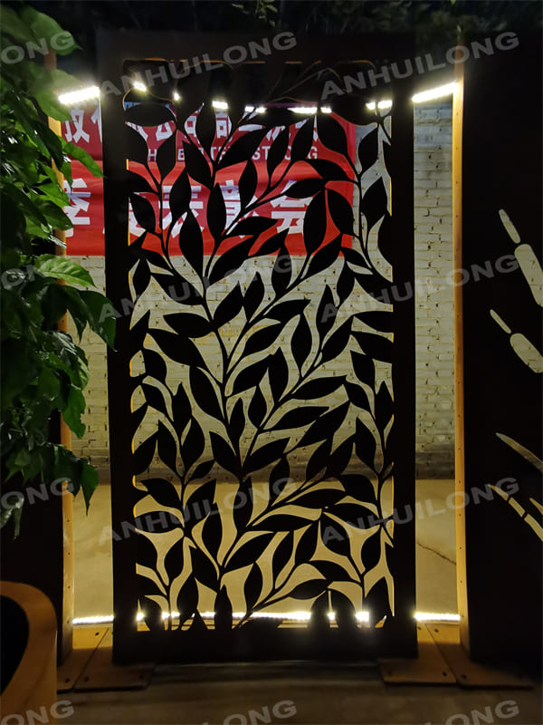 AHL Corten Steel Decorative Flowleaf Screen Panel