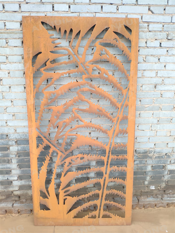 AHL Corten Steel Decorative Flowleaf Screen Panel