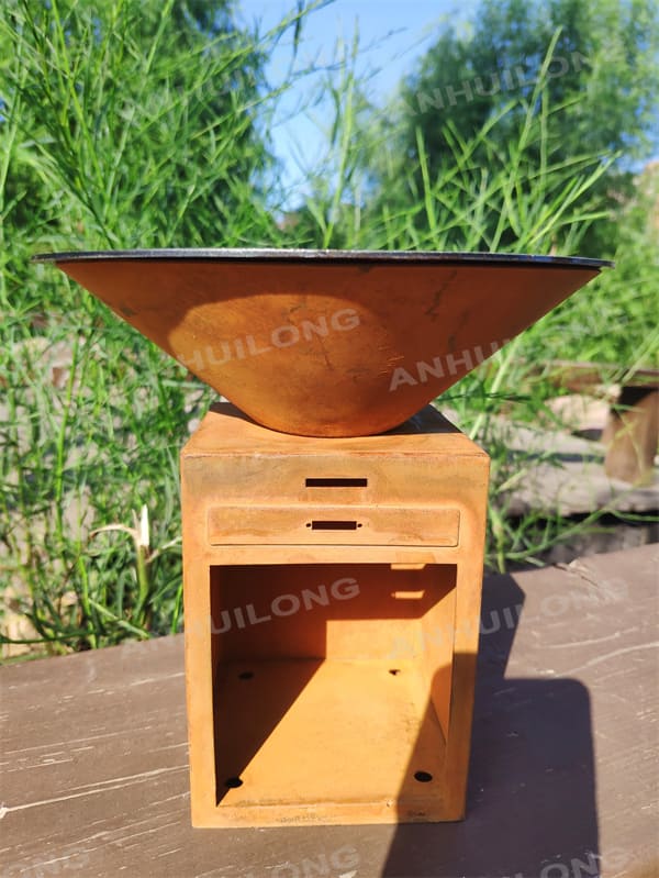 Wholesale inexpensive outdoor corten steel charcoal camp grill