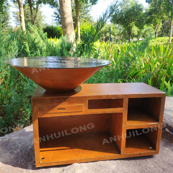 Outdoor Heater Corten Steel bbq grill For bbq kitchen