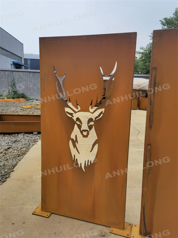 Decorative Corten Steel Screen Panel Block