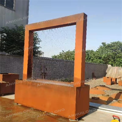 Corten Steel Garden Water Feature For Garden Art