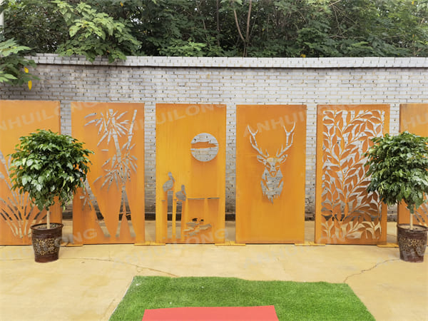 Privacy Partition Wall Garden Steel Panels